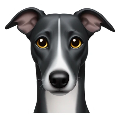 Black whippet sticker