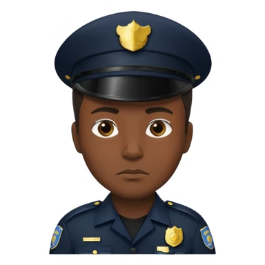 police with black unfiorm sticker