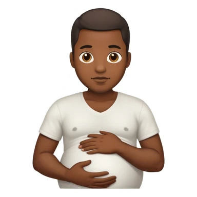 Pregant black man sticker