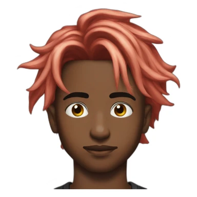 Playboi carti red hair sticker