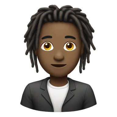 create a person with small dreads sticker