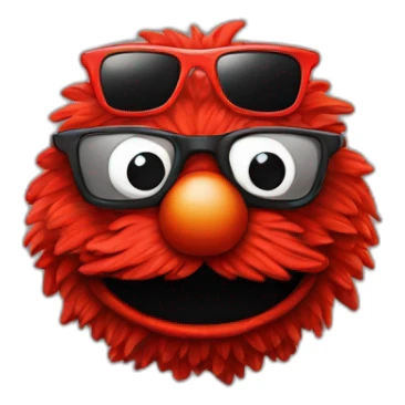 Elmo in sun glasses sticker