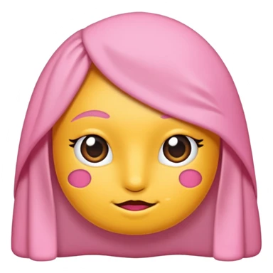 Pembe bir kuyruk ince kuyruk sticker