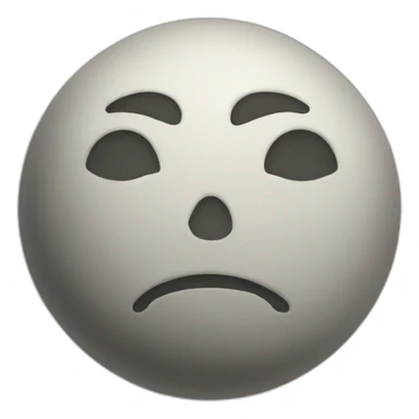 full moon with face ios sticker