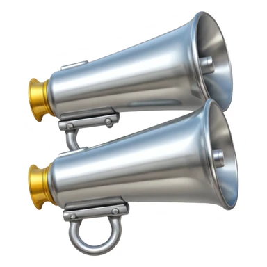 truck chrome air horns sticker