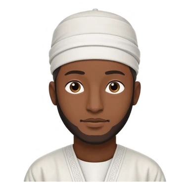 black Muslim men sticker