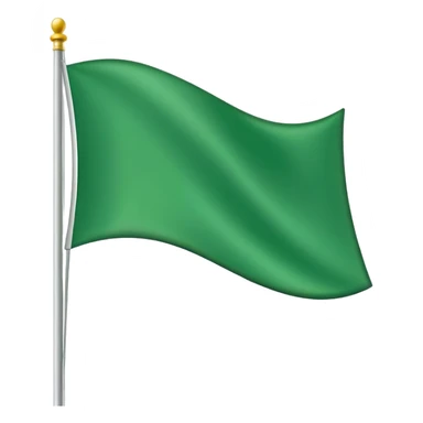 Plain green flag  sticker