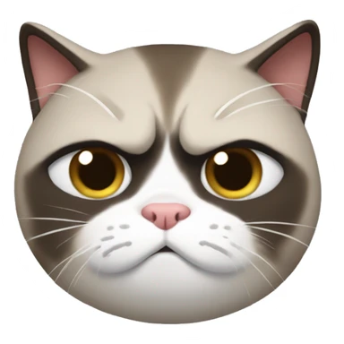 Pat on the head grumpy cat sticker