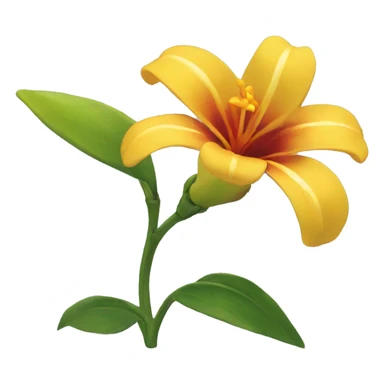 Hazme una azucena de flor sticker