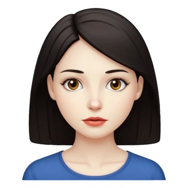 Ugly thin lipped woman sticker