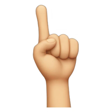 Long middle finger sticker