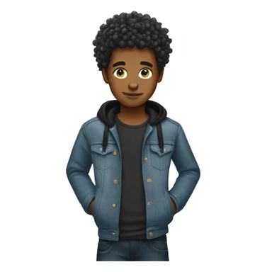 boys with cool hair sticker