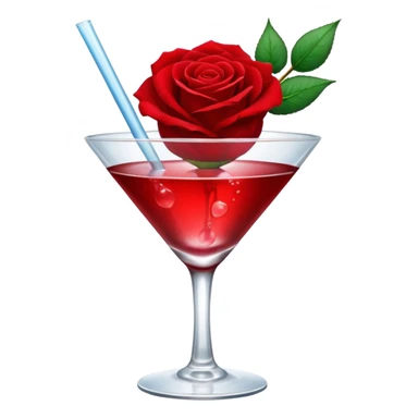 🍸+🍹🖤+🌹 sticker