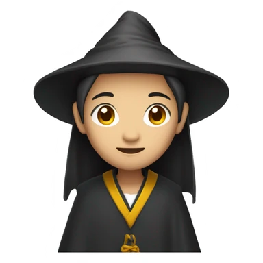 young asian wizard  sticker