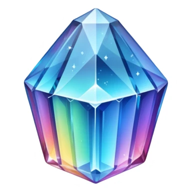 A big crystal (no background)(The crystal has many colours) sticker