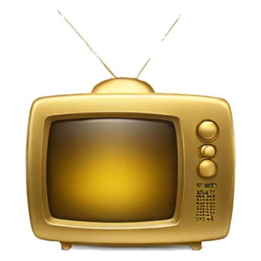 gold tv sticker