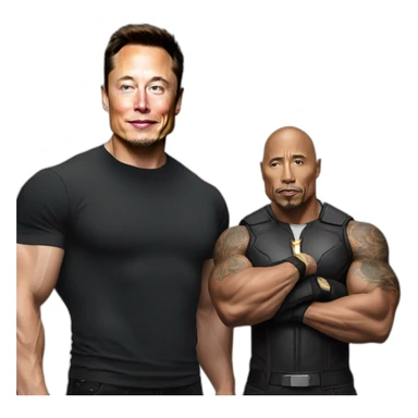 Elon musk with the rock sticker