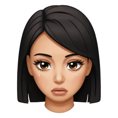Ugly Kim kardashian cry sticker