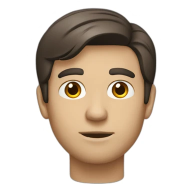 Brunette male psychiatrist sticker