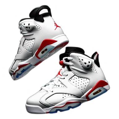 Air jordan 6 white sticker