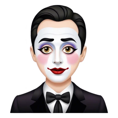 Emce from cabaret alen cumming white face  sticker