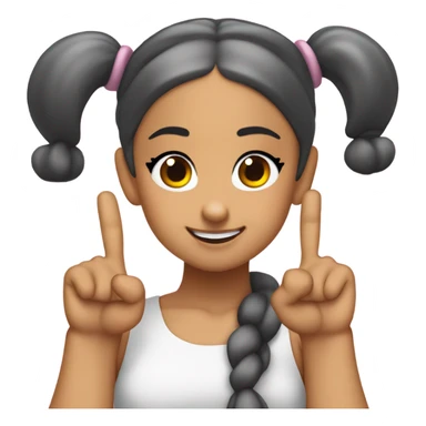 ariana grande positions era sticking up the 2 middle fingers  sticker