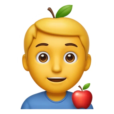 animated emoji having man apple style sticker