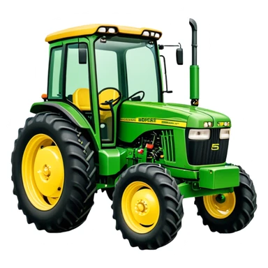 Tractor - John Deere 5055E (Model Year: 2021) (Iconic colour: Green with yellow) sticker