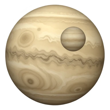 Venus planet emoji, pale warm grey sphere, hazy soft texture all over, simple and round, no text sticker