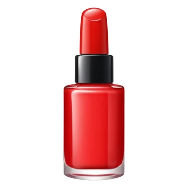 red nail polish bottle sticker