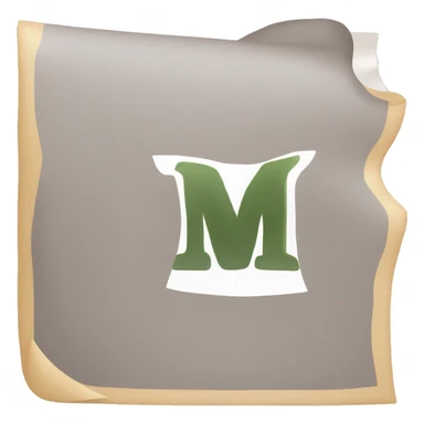 letters M and R sticker