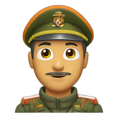 Tiger Russian Soldier sticker