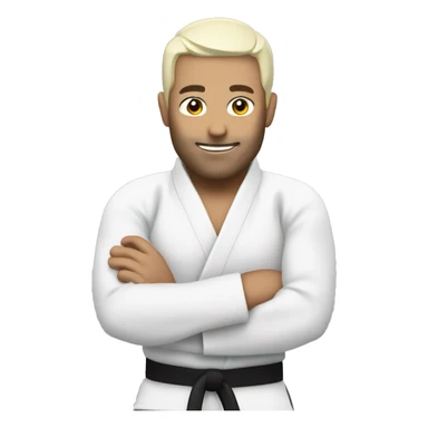 bjj white belt sticker