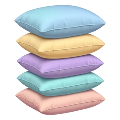 aesthetic pillow stack sticker