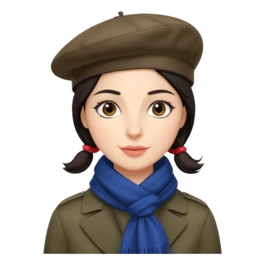 Urban French woman  sticker