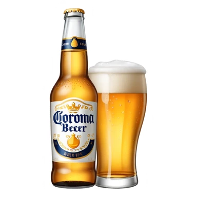 Corona beer bottle sticker