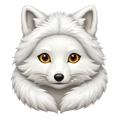 white fox sticker