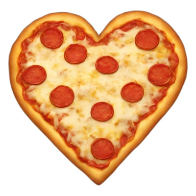 pizza heart sticker