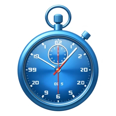 blue stopwatch  sticker