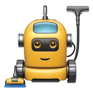 cleaning robot sticker