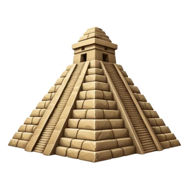 Mayan pyramid sticker