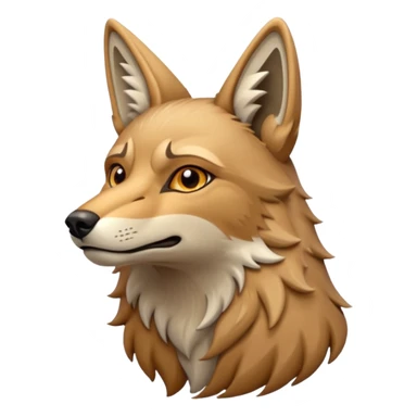 Howling coyote  sticker