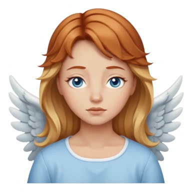 Sleepy angel with auburn hair the blonde balayage sticker