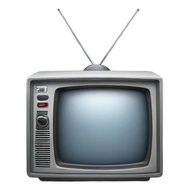 Gray television turned off sticker