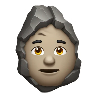 rock with raised eyebrows sticker