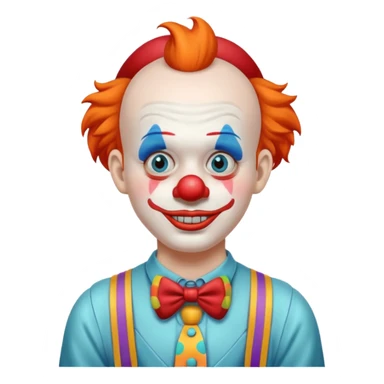 clown suspender sticker
