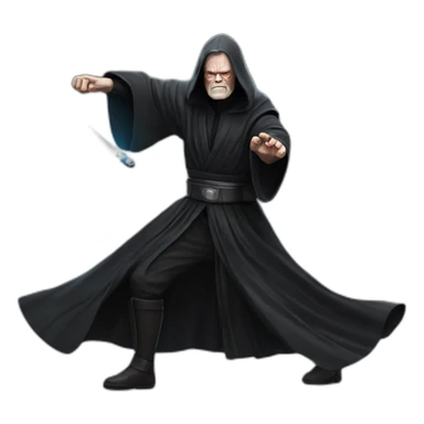 Palpatine fight pose sticker