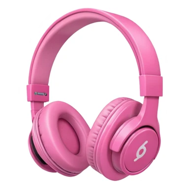 pink headphones sticker