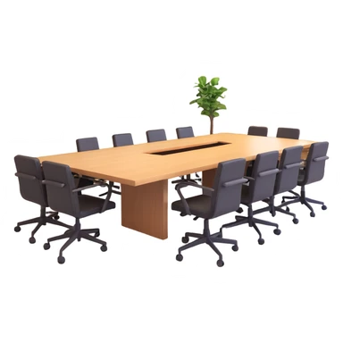 Meeting room in purple colors sticker