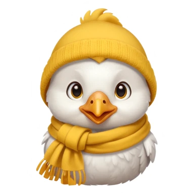 cute small chicken with scarf sticker